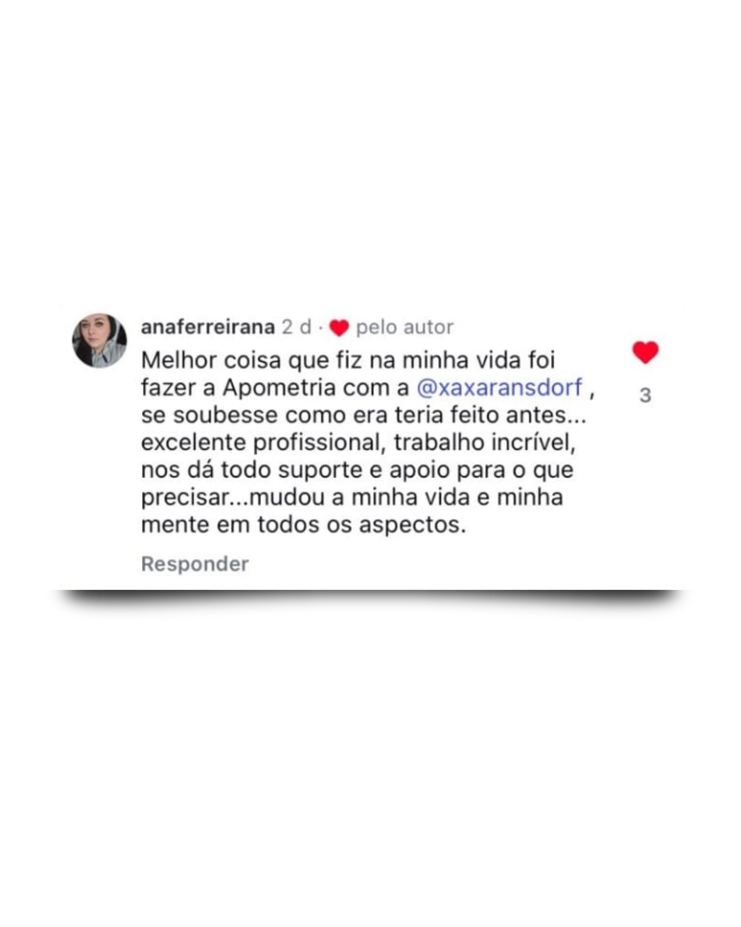 Depoimento real de uma pessoa atendida pela Xaxa — relato 3