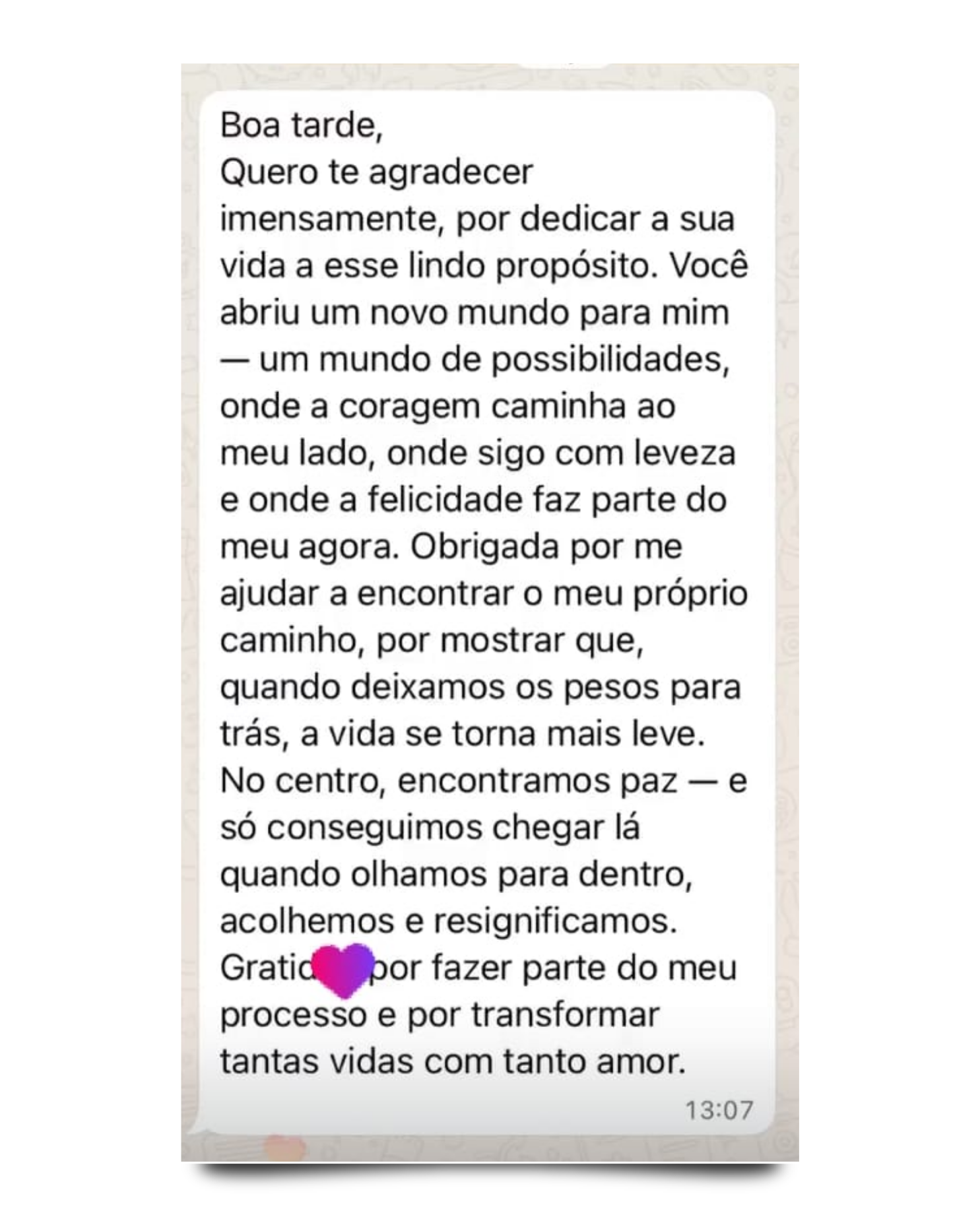 Depoimento real de uma pessoa atendida pela Xaxa — relato 7